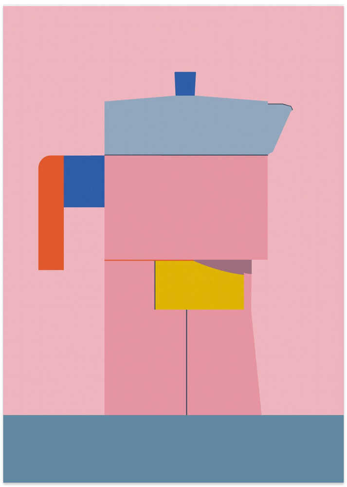 Colorful Geometric Coffee Pot