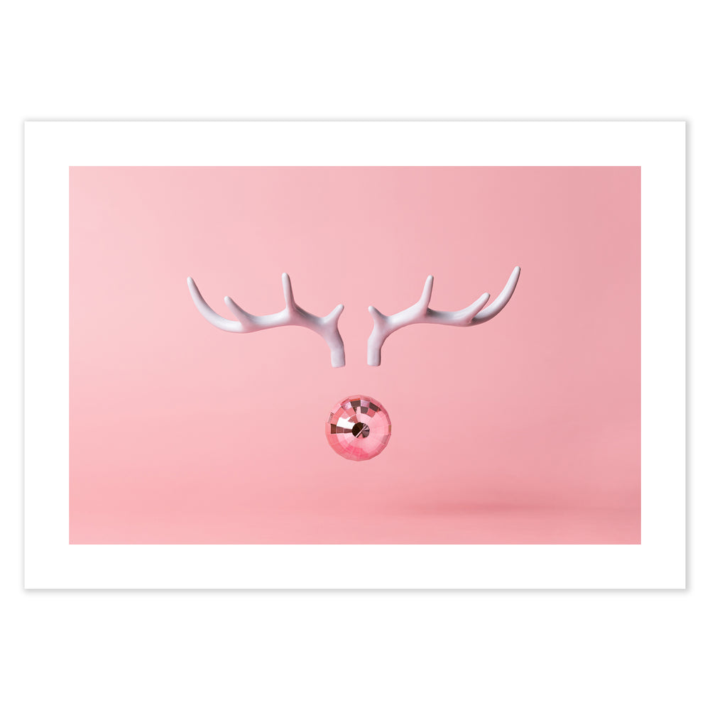 Pink Rudolf Photographic Print