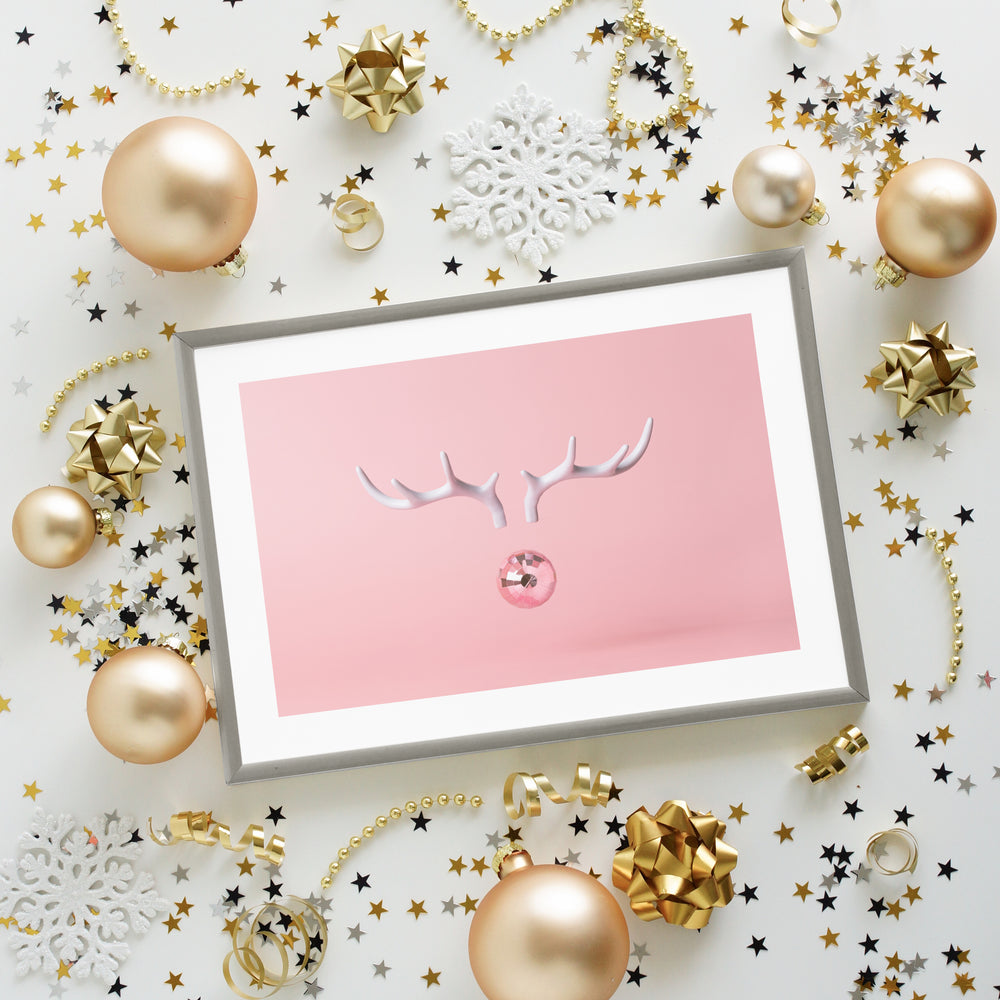 Pink Rudolf Photographic Print