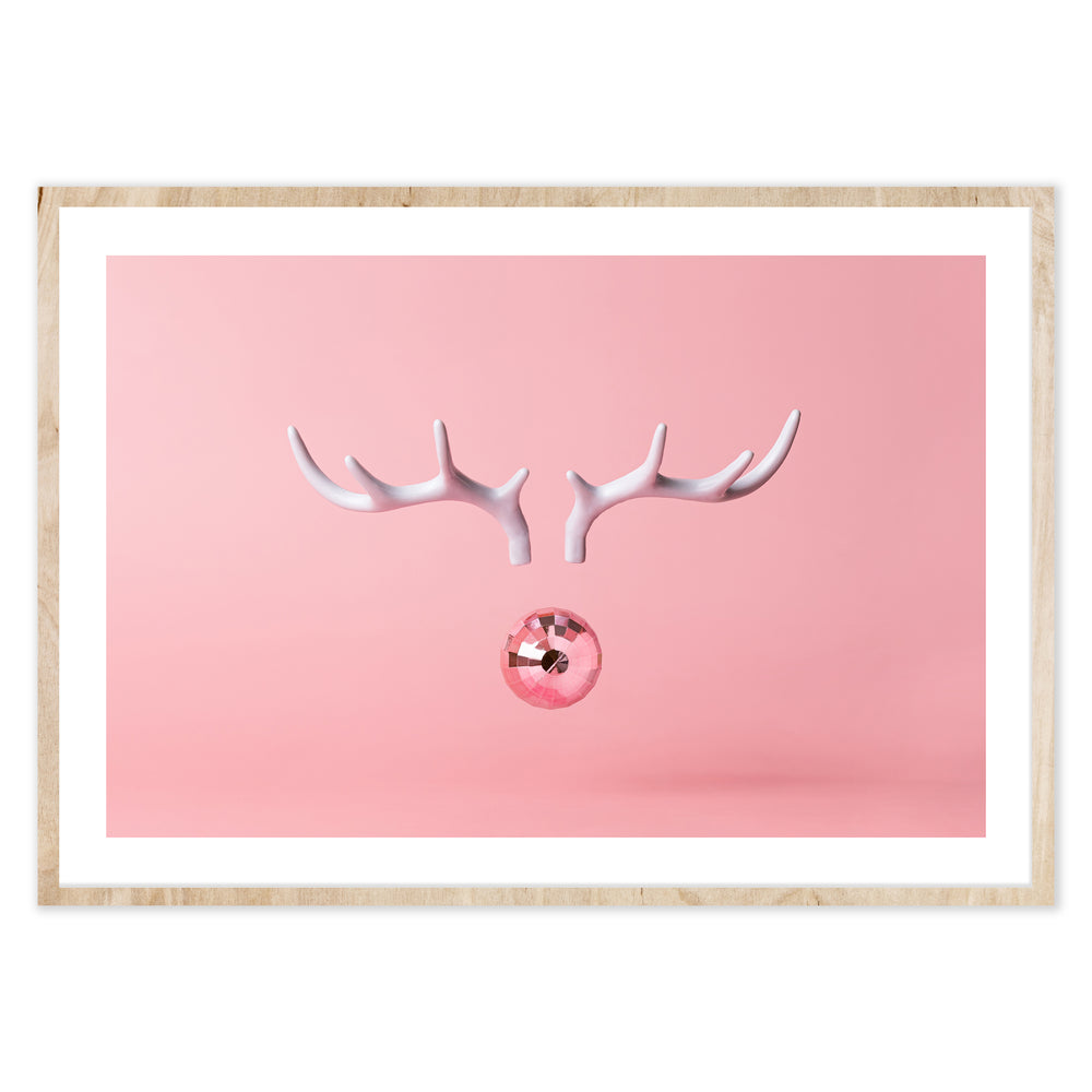 Pink Rudolf Photographic Print
