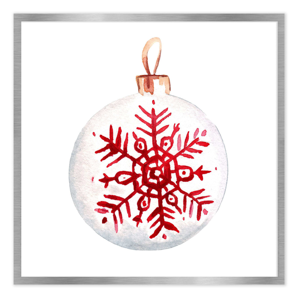 Snowflake Bauble Festive Print