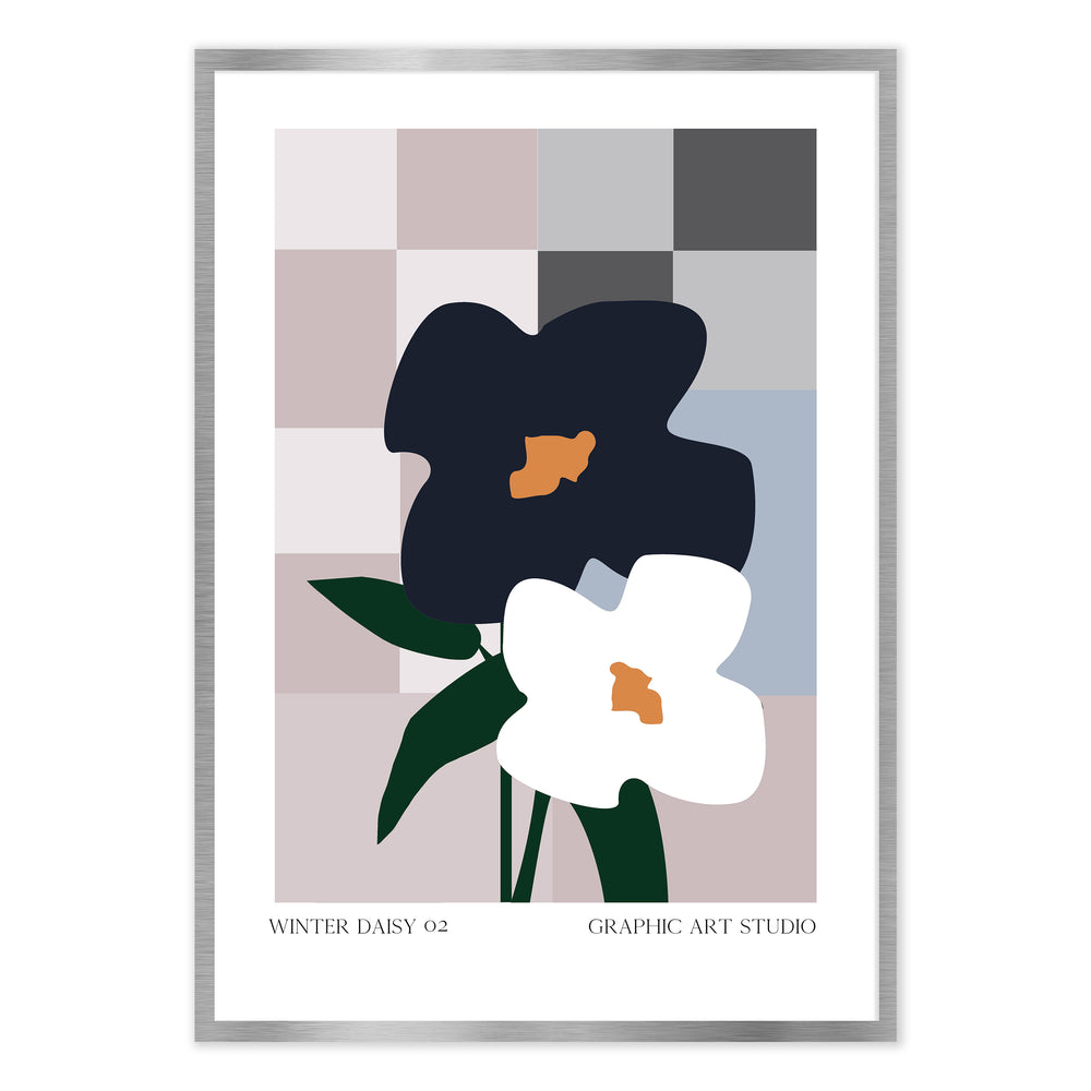 Winter Daisy 02 Graphic Print