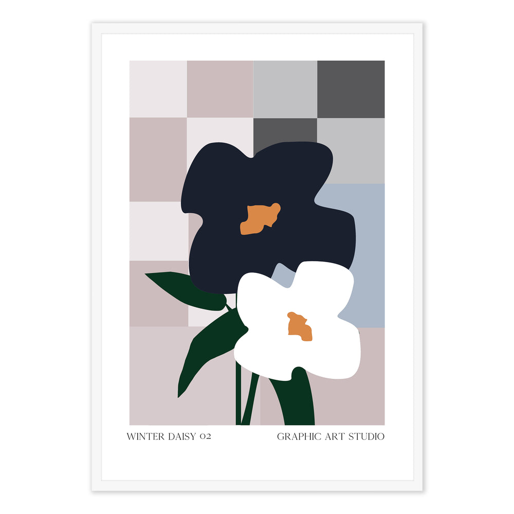 Winter Daisy 02 Graphic Print