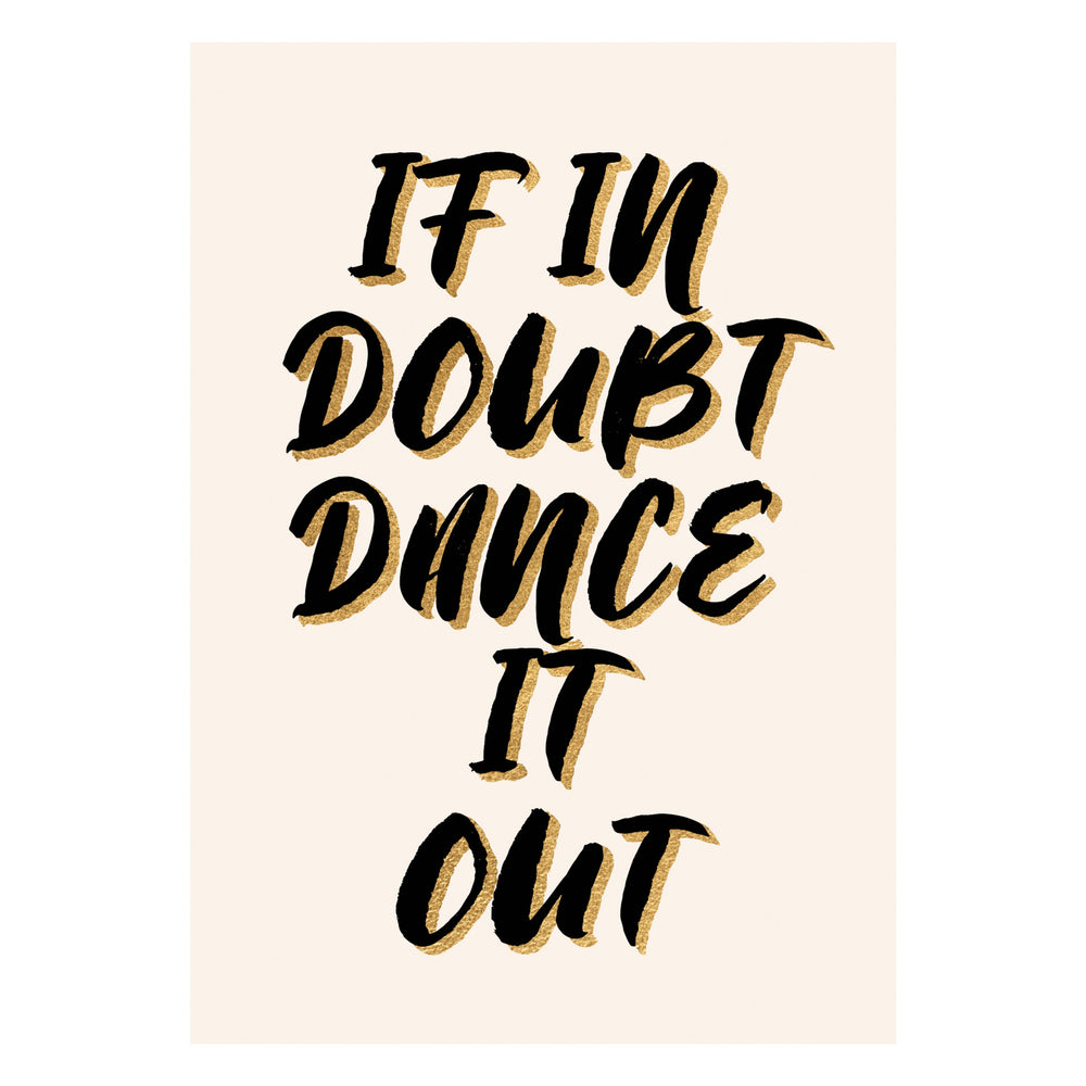 Dance It Out Typography Wall Art