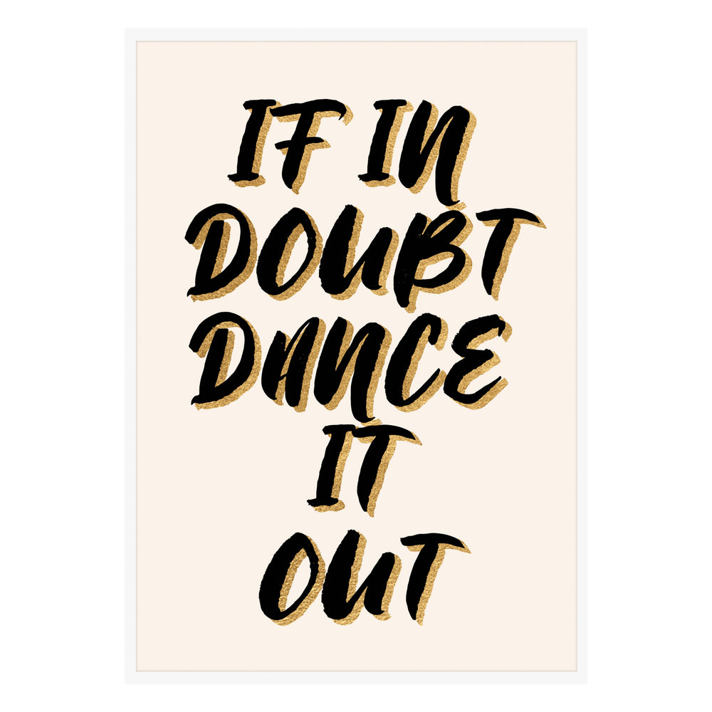 Dance It Out Typography Wall Art
