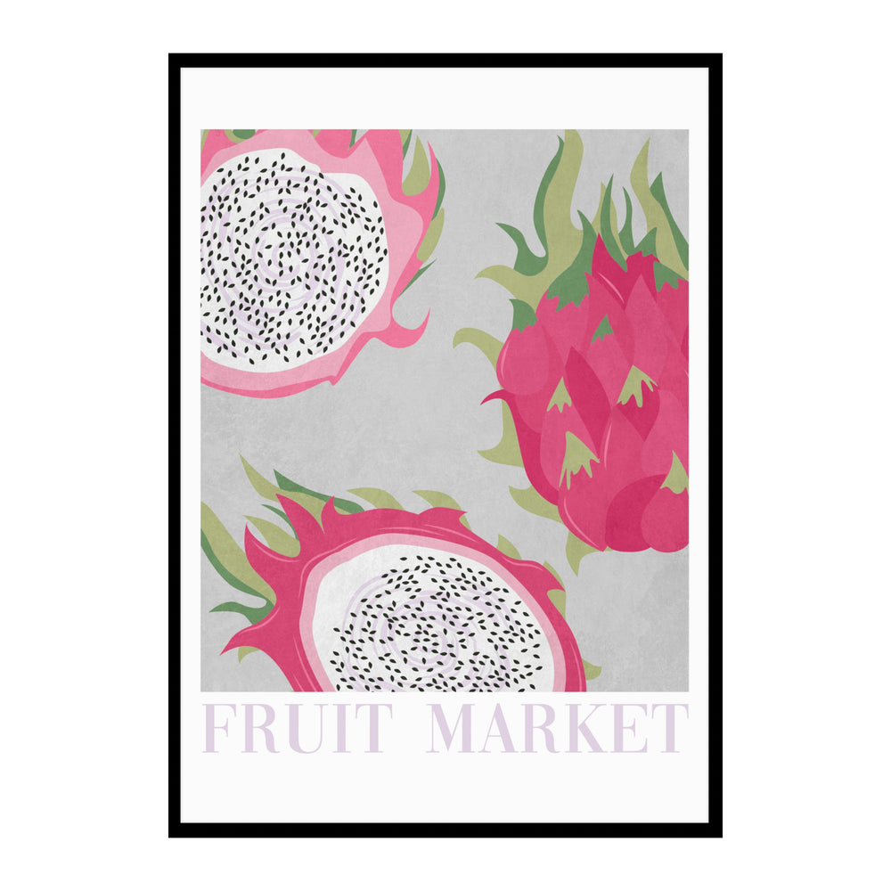 Dragon Fruit Cheerful Poster-Style Wall Art