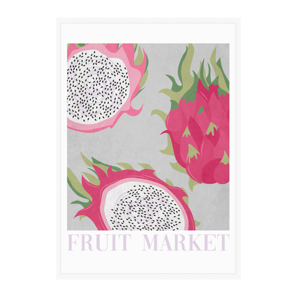 Dragon Fruit Cheerful Poster-Style Wall Art