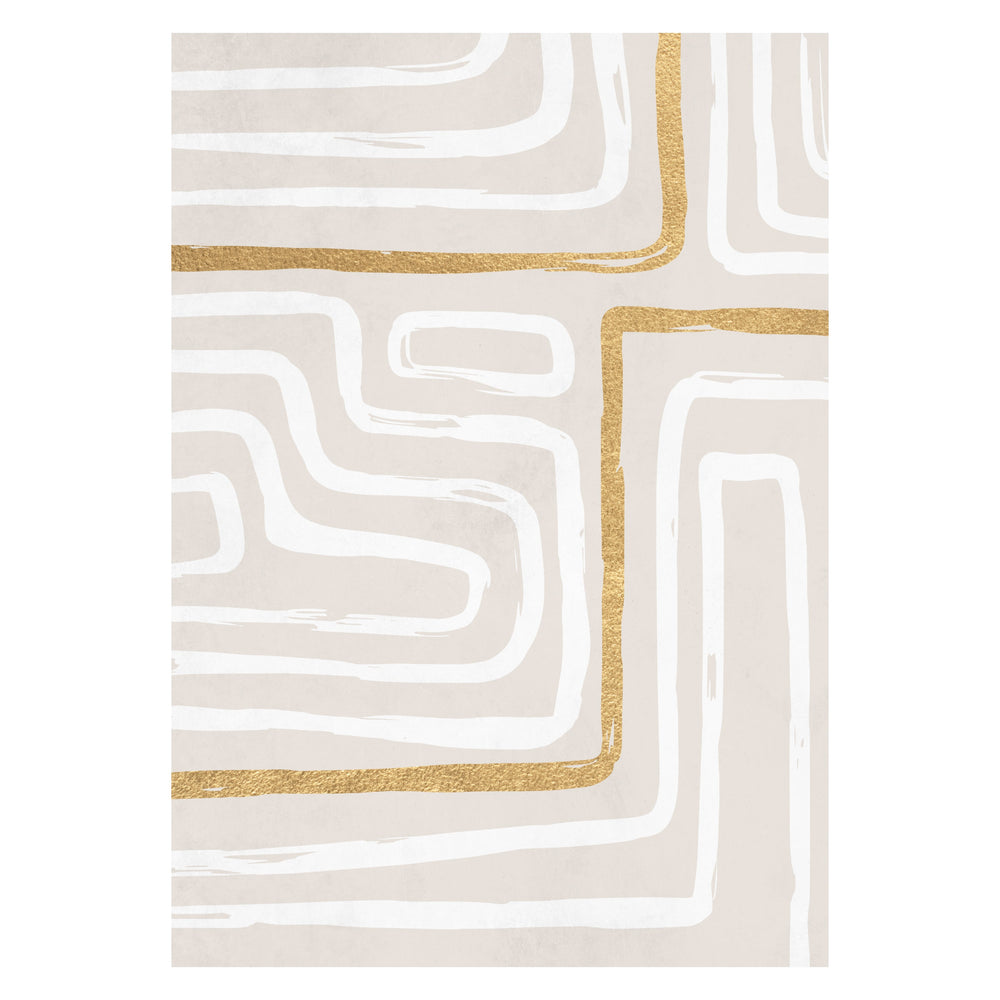 Gold Rush Abstract Print 01