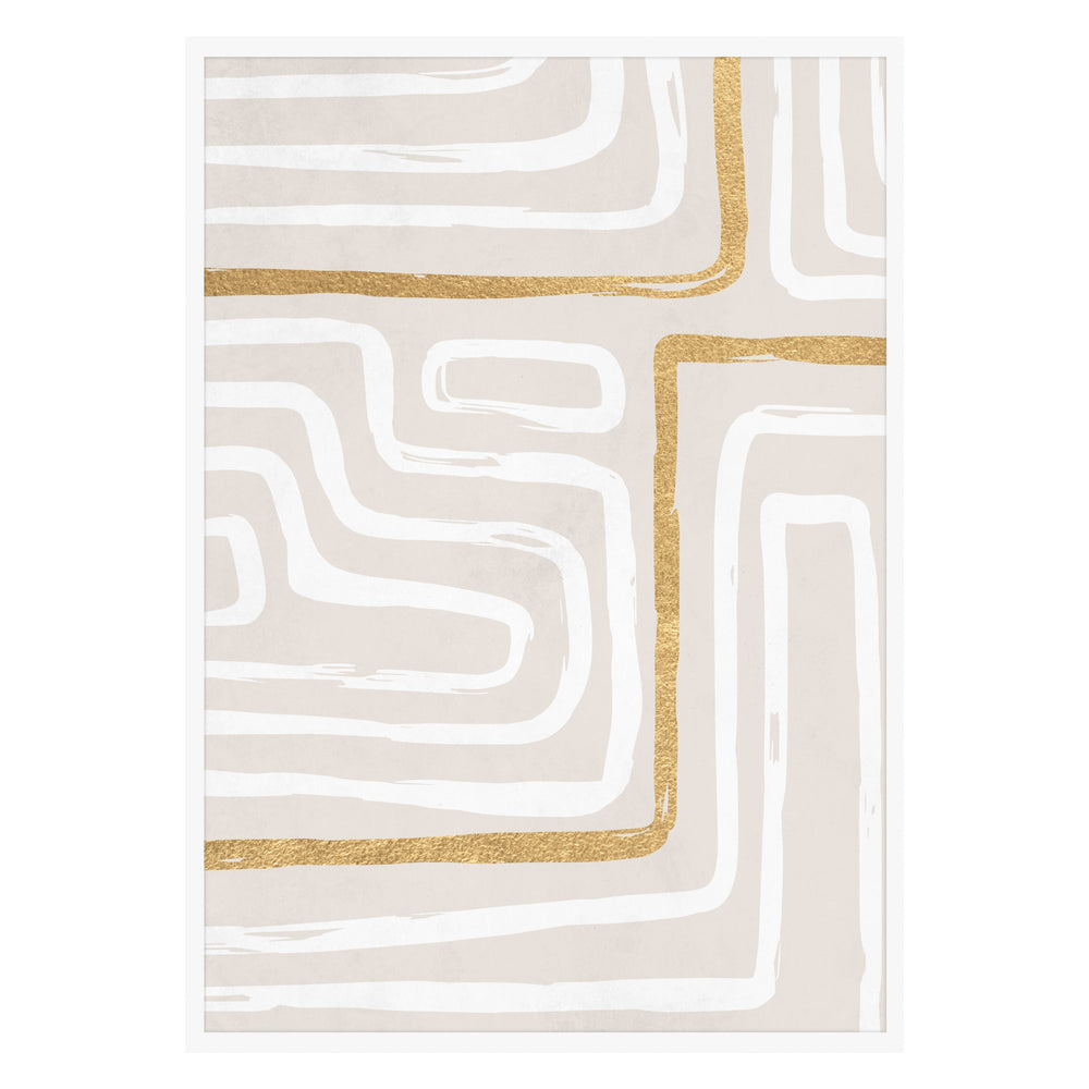 Gold Rush Abstract Print 01