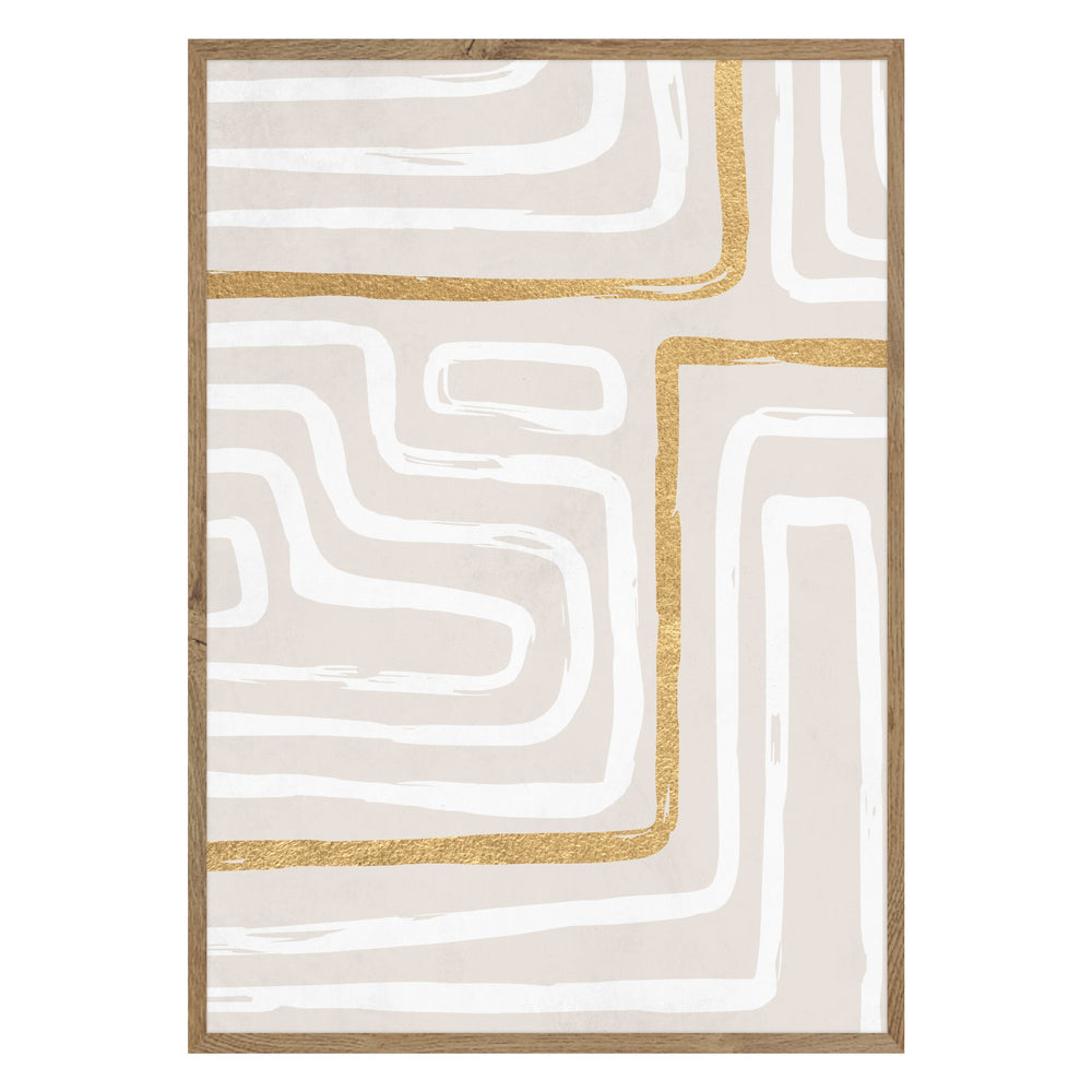Gold Rush Abstract Print 01
