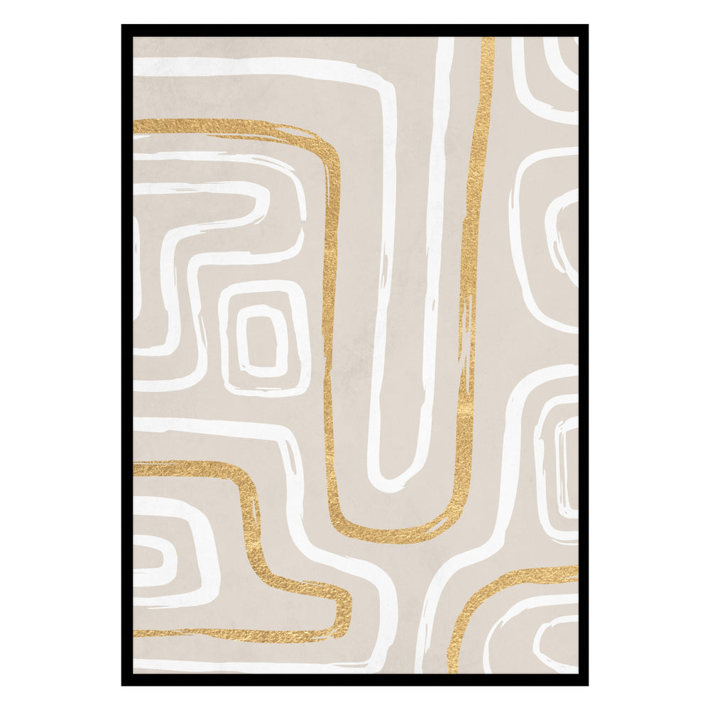 Gold Rush Abstract Print 02
