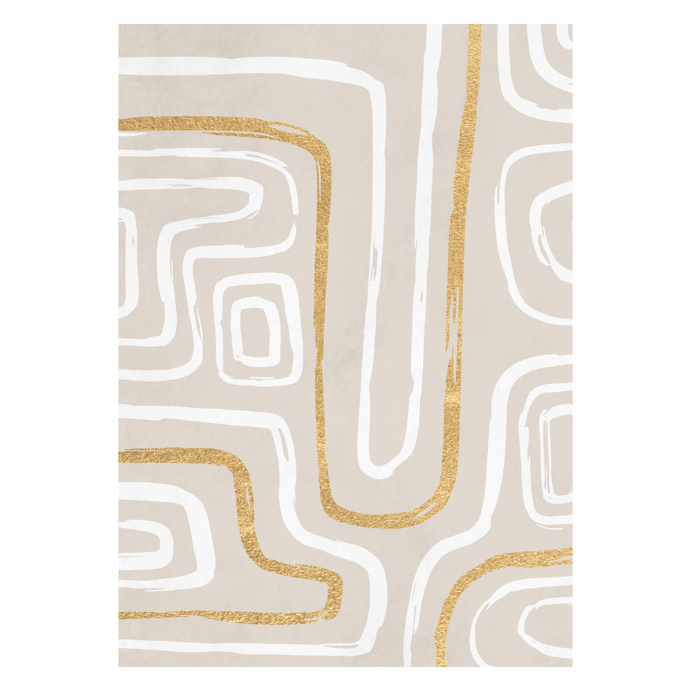 Gold Rush Abstract Print 02