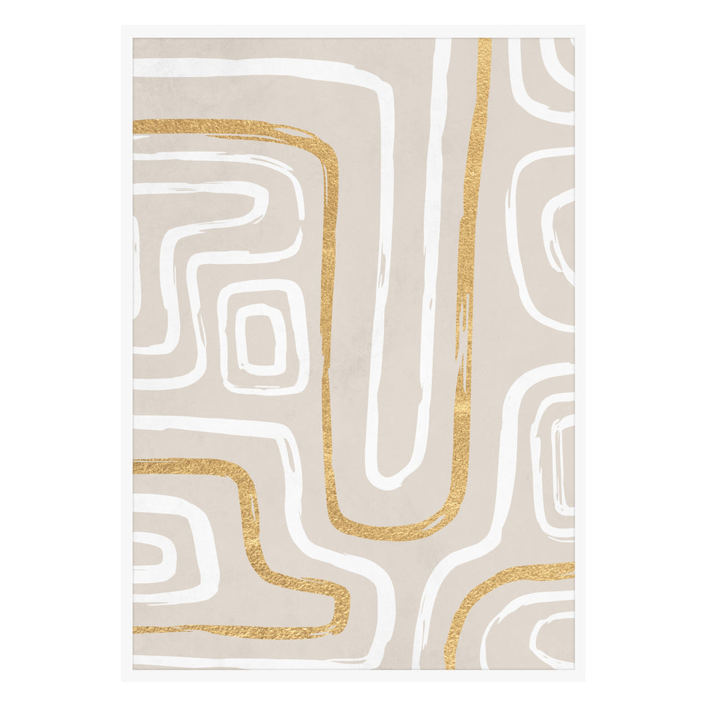 Gold Rush Abstract Print 02