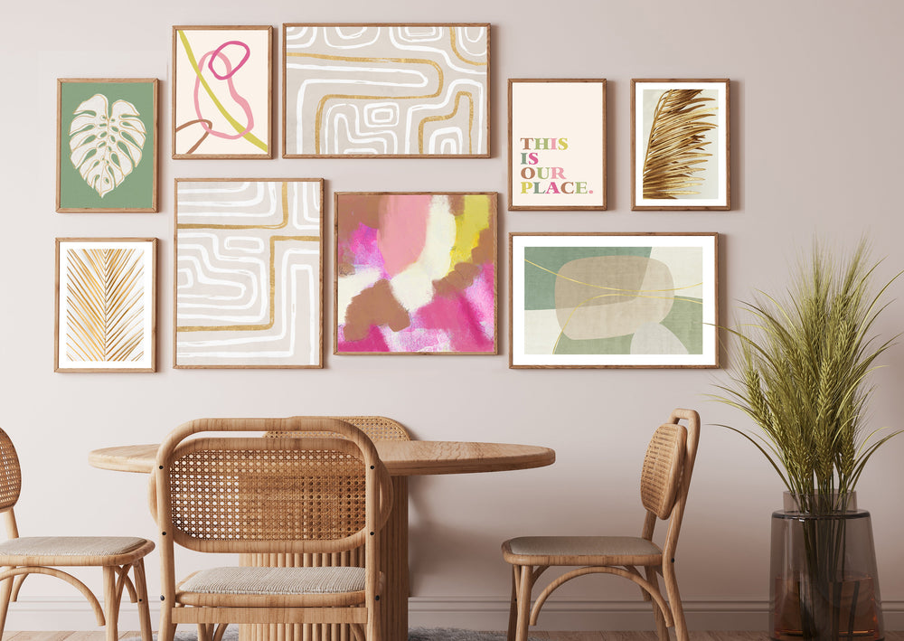 Joyful Lines Abstract Print