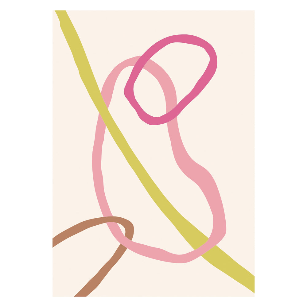 Joyful Lines Abstract Print