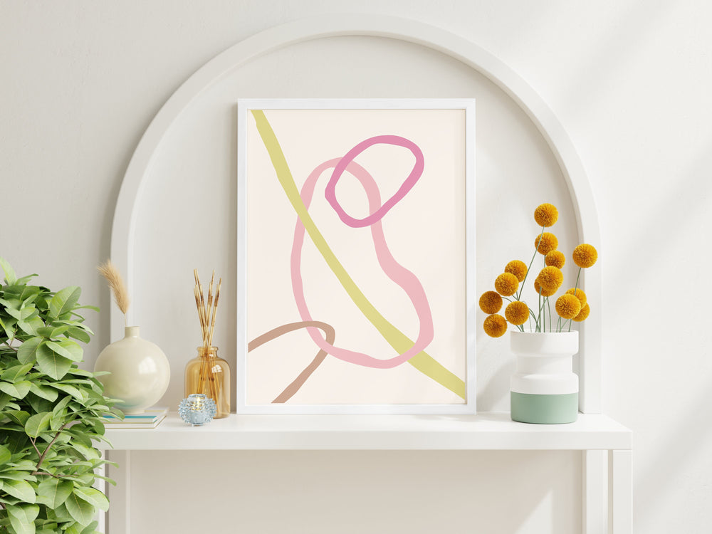 Joyful Lines Abstract Print