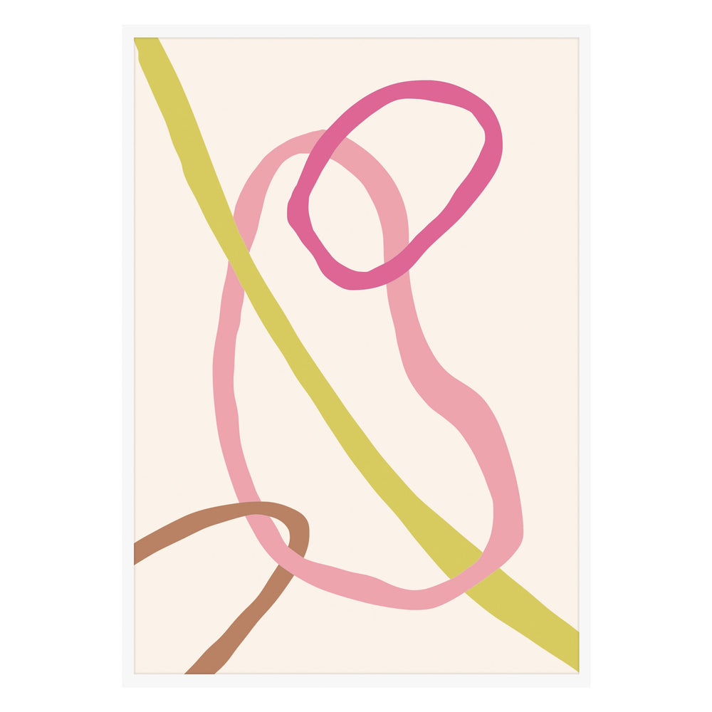 Joyful Lines Abstract Print