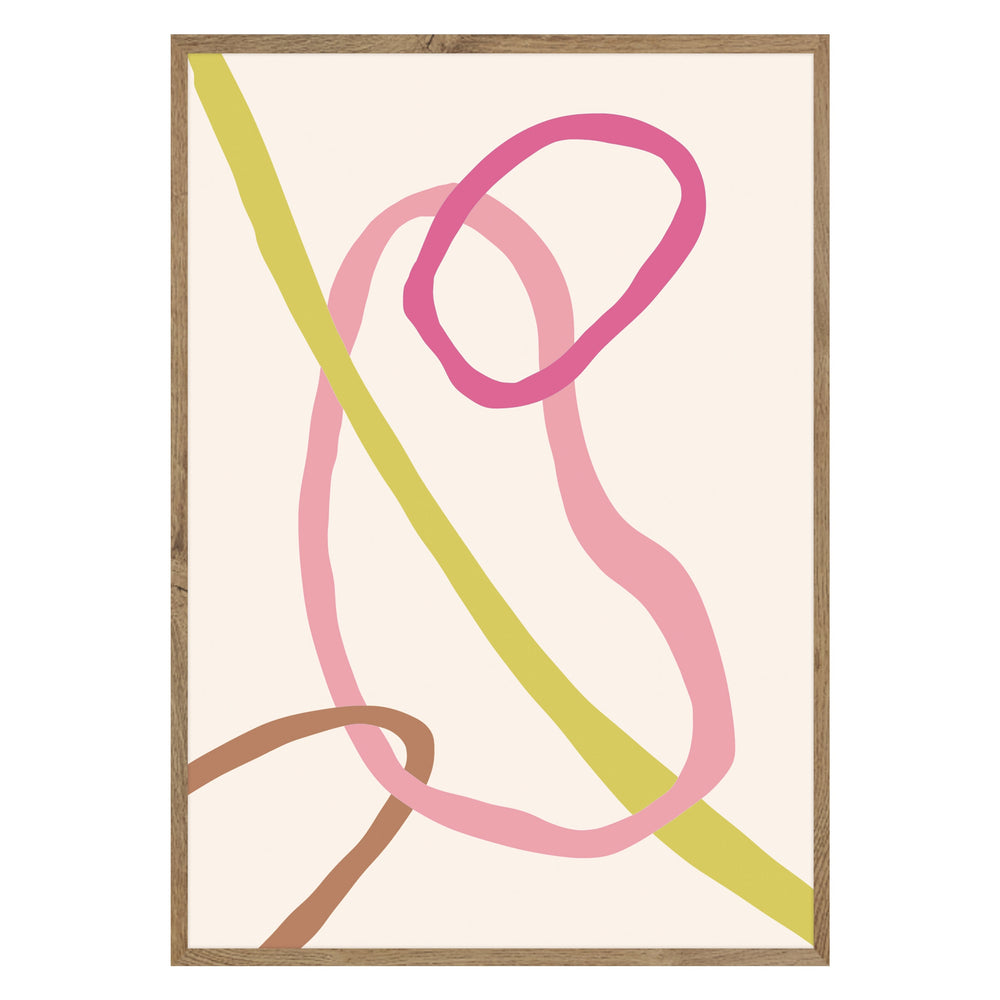 Joyful Lines Abstract Print