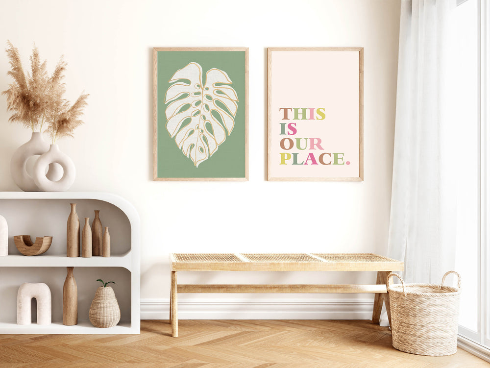 Our Place Colourful Graphic Print