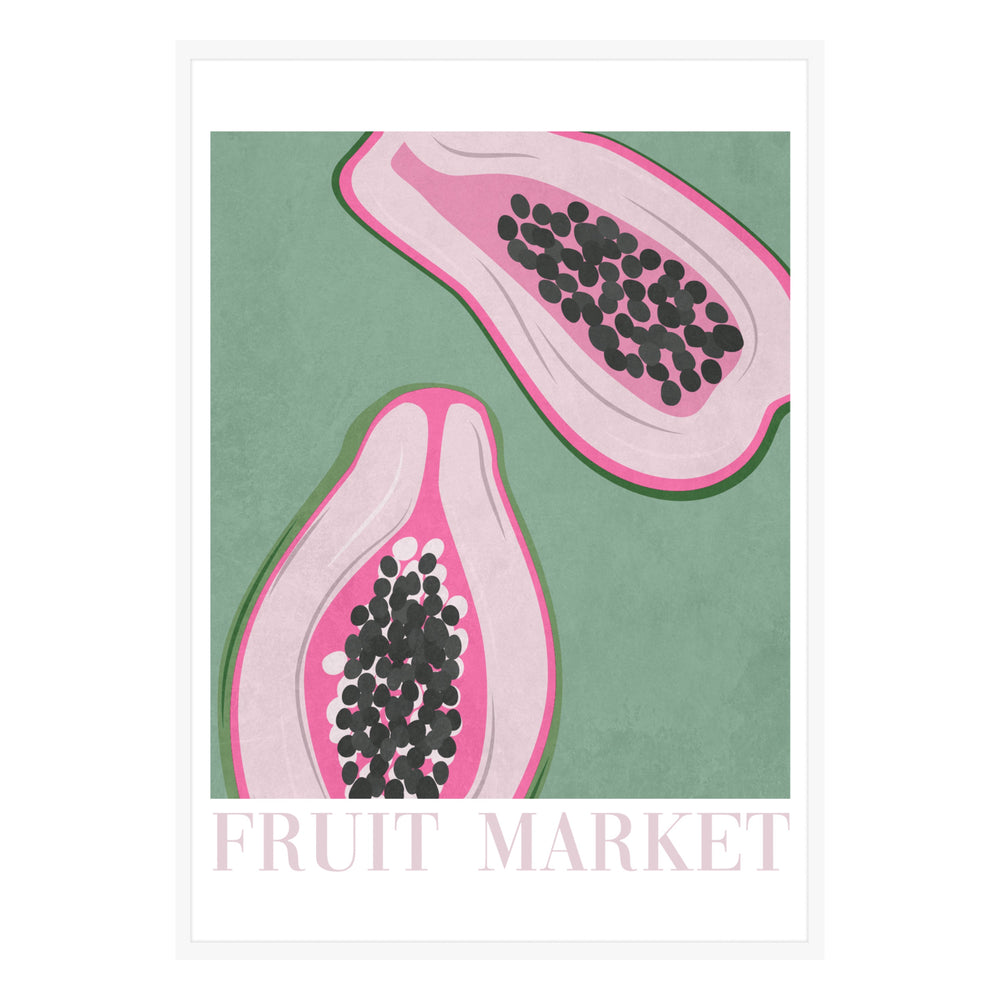 Papaya Cheerful Poster-Style Wall Art
