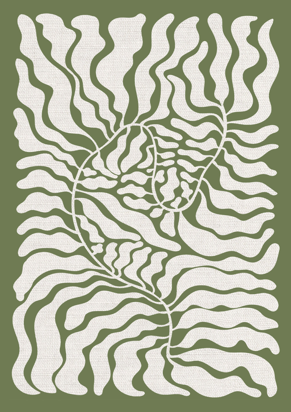 Green Retro Leaf