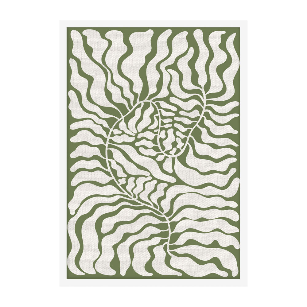 Green Retro Leaf