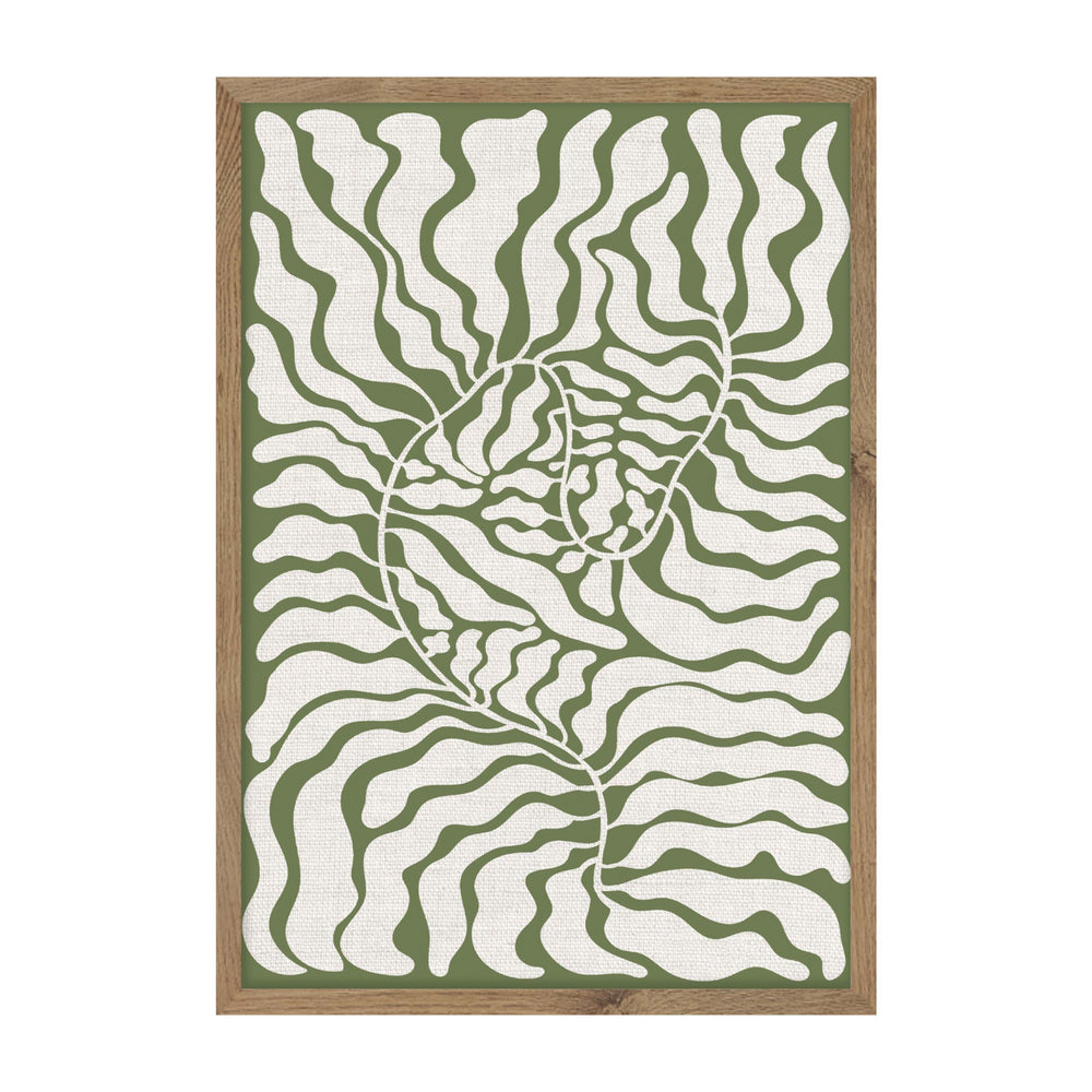 Green Retro Leaf