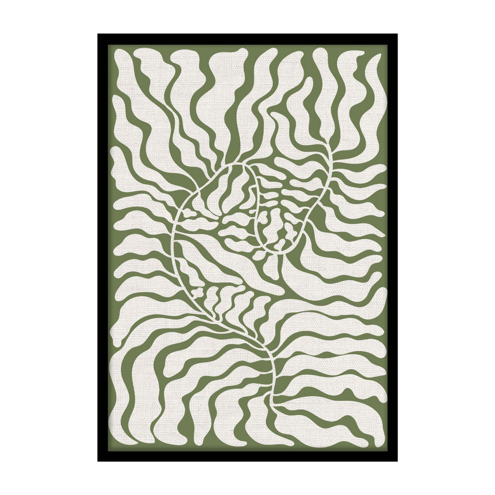 Green Retro Leaf